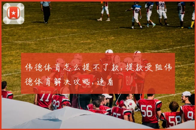 伟德体育怎么提不了款,提款受阻伟德体育解决攻略,速看